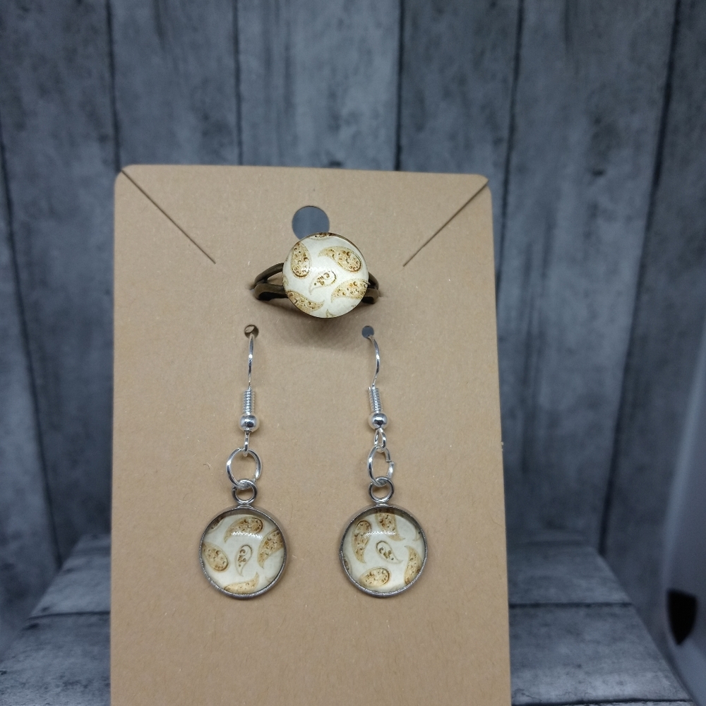 Handcrafted glass bead earrings